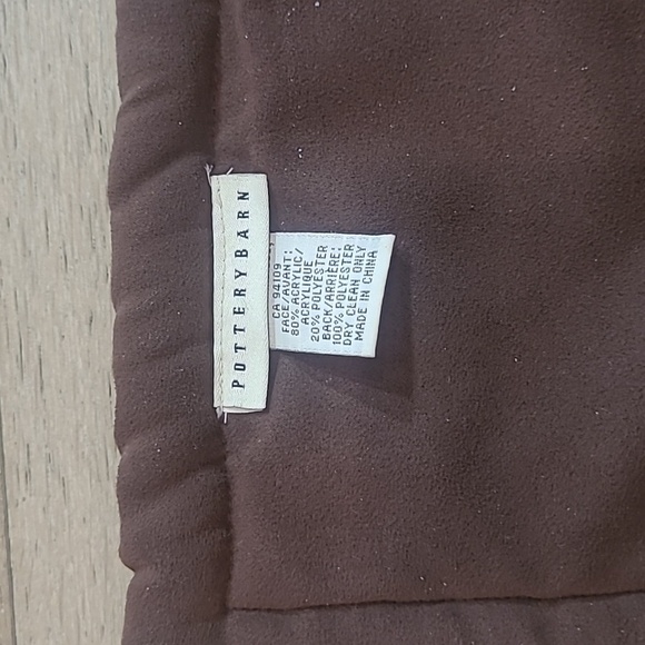 EUC Pottery Barn Throw Blanket Brown/Grey Faux Fur Heavy Weight Sofa Blanket - Picture 4 of 11